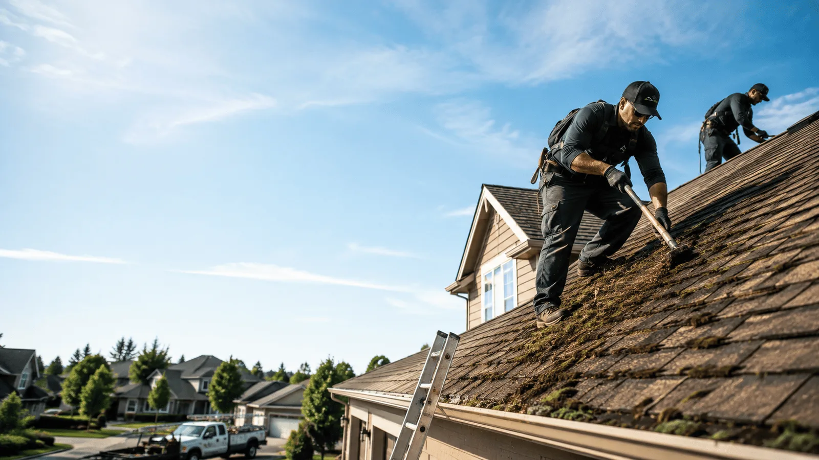 Roof Moss Removal in Roselle, IL near me